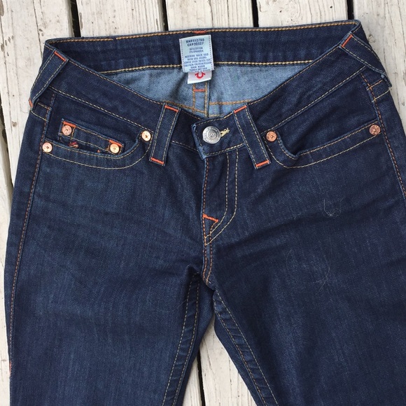 True religion dark wash skinny jeans size 27 - Picture 8 of 8